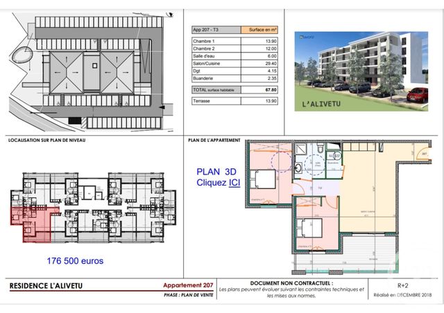 Afficher la photo en grand Appartement F3 à vendre - 3 pièces - 67.9 m2 - LUCCIANA - 20 - CORSE - Century 21 Paoli Immobilier