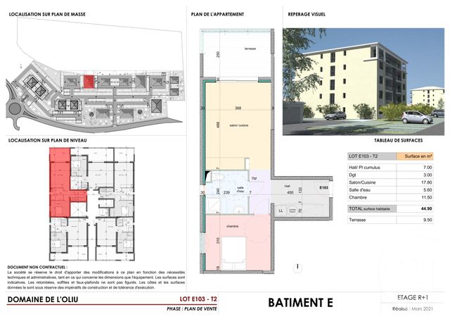 Appartement F2 à vendre - 2 pièces - 44.9 m2 - LUCCIANA - 202 - CORSE - Century 21 Paoli Immobilier