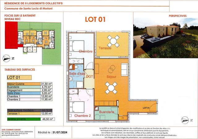 Afficher la photo en grand Appartement à vendre - 3 pièces - 69.0 m2 - SANTA LUCIA DI MORIANI - 202 - CORSE - Century 21 Paoli Immobilier