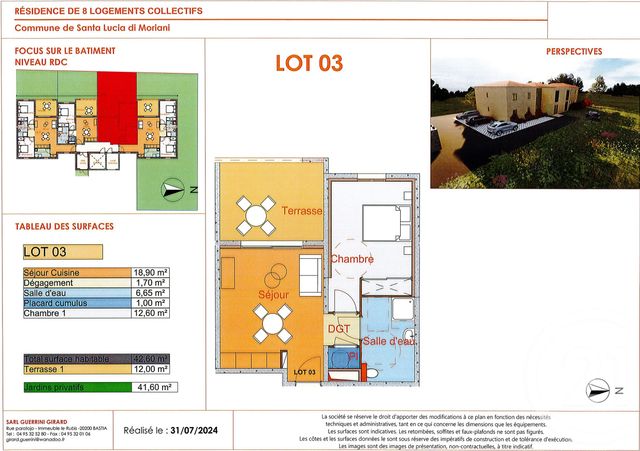 Afficher la photo en grand Appartement à vendre - 2 pièces - 43.0 m2 - SANTA LUCIA DI MORIANI - 202 - CORSE - Century 21 Paoli Immobilier