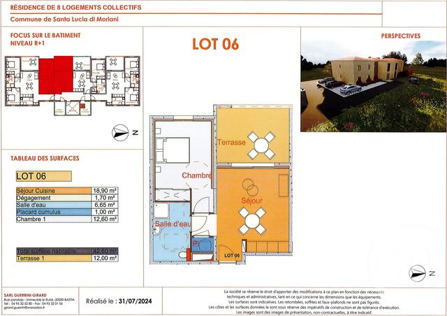Appartement à vendre - 2 pièces - 43.0 m2 - SANTA LUCIA DI MORIANI - 202 - CORSE - Century 21 Paoli Immobilier