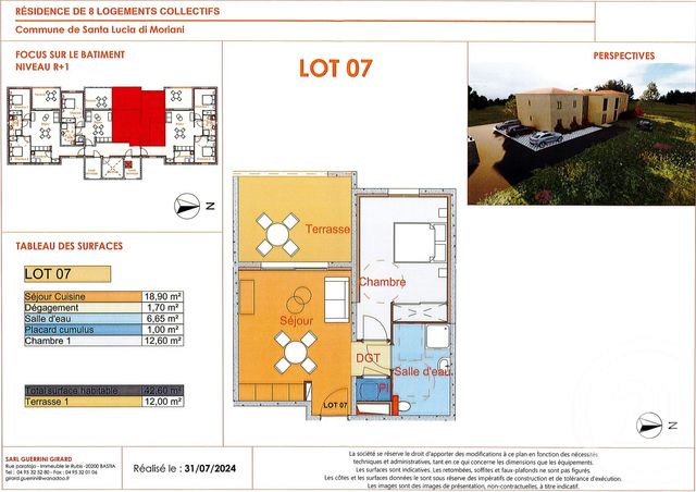 Appartement à vendre - 2 pièces - 43.0 m2 - SANTA LUCIA DI MORIANI - 202 - CORSE - Century 21 Paoli Immobilier